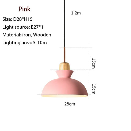 Suspension nordique en bois massif pour décoration intérieure — LZ4X9P