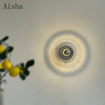 Applique murale LED en verre au design minimaliste pour intérieur moderne — LZ4X9T