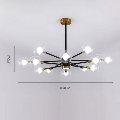 Suspension luminaire en verre bulles style nordique pour salon et chambre — LZ4X9T2