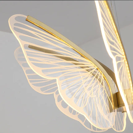Lustre LED papillon pour décoration maison créative — LZ4X9T
