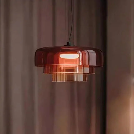 Lustre suspension nordique en fil de verre pour décoration intérieure — LZ4X9B