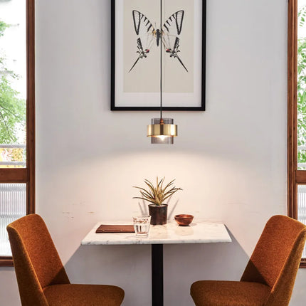 Lustre LED nordique en verre doré pour décoration intérieure — LZ4X9P