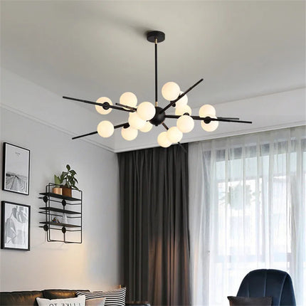 Lustre boule en verre design Bauhaus pour éclairage moderne — LZ4X9T
