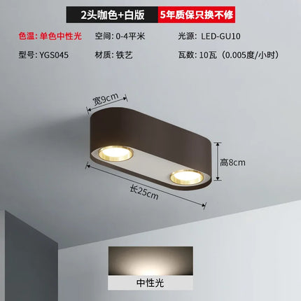 Spot encastrable double tête pour éclairage intérieur — LZ4X9M