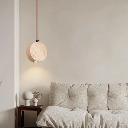 Suspension japonaise en pierre style wabi-sabi pour intérieur — LZ4G7Q2