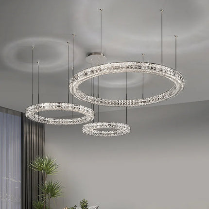 Lustre en cristal design simple et décoratif de luxe — LZ4X9T2