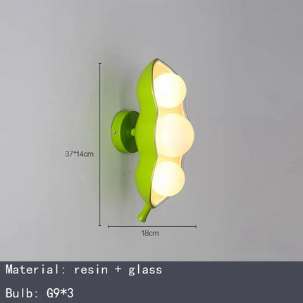 Lustre en verre à pois avec éclairage en résine créative — LZ4X9J