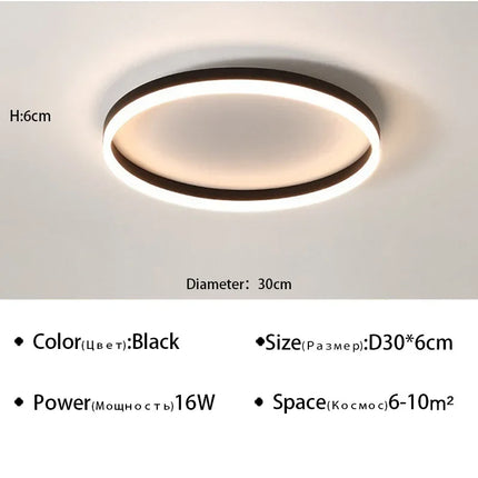 Plafonnier LED moderne pour décoration intérieure lumineuse — LZ4X9P2