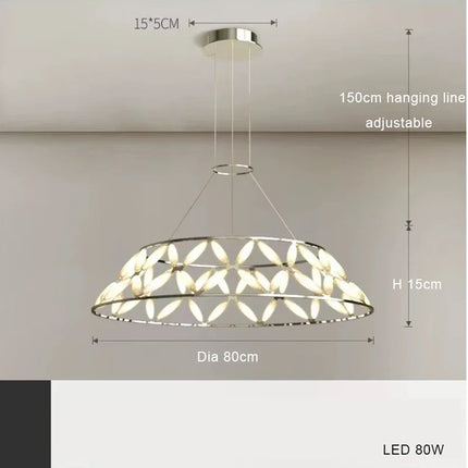 Lustre LED minimaliste avec abat-jour fantaisie pour Noël — LZ4XJ9