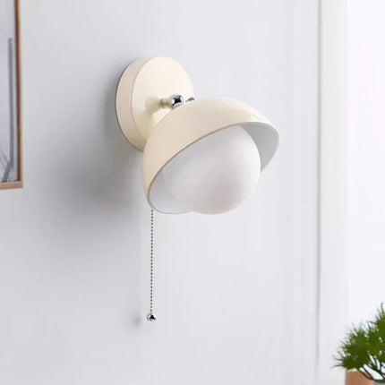 Applique murale en verre blanc style crème française pour intérieur élégant — LZ4X9T2