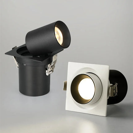 Spot LED carré encastrable à rotation et bras télescopique flexible — LZ4X9T1