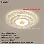 Style C / Diamètre 180 cm / Lumière chaude