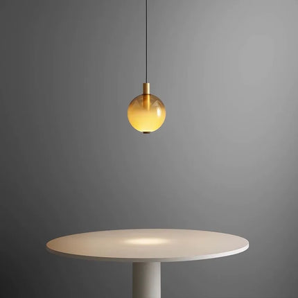 Suspension boule en verre style vitrail italien pour salon et cuisine — LZ4X9T