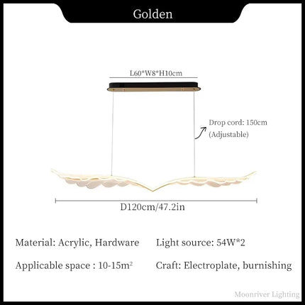 Lustre moderne en acrylique pour restaurant et bar 2024 — LZ4X9P