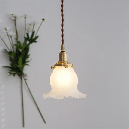 Lustre suspension en verre style nordique rétro pour intérieur — LZ7XQ2