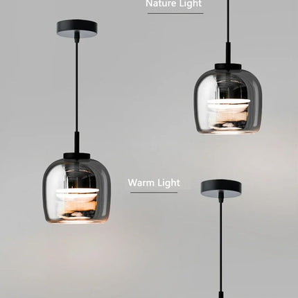 Lampe de chevet suspension en verre simple pour luminaire — LZ4X9P
