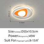 Ae orange D56x10cm / Intensité variable Avec télécommande