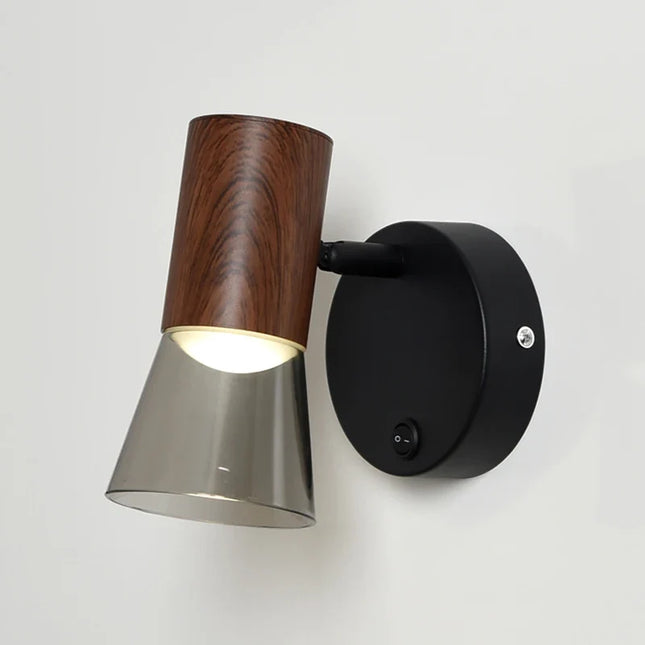 Applique murale LED moderne avec interrupteur et lampe de chevet intégrée — LZ4X9T