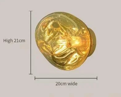 Applique murale LED en verre au design moderne décoratif — LZ4F7Q2