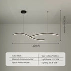Noir-120cm / Blanc froid - Sans RC