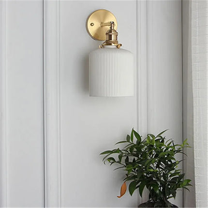 Applique murale LED vintage en céramique style nordique moderne — LZ4X9P2