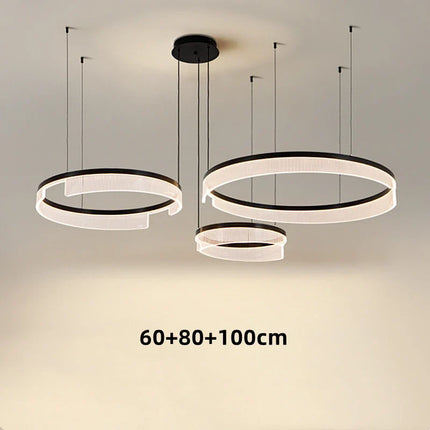 Lustre circulaire LED en aluminium et acrylique pour intérieur — LZ4X9P2