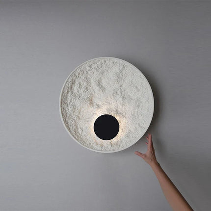 Applique murale lune moderne avec éclairage LED en résine décorative — LZ4P9XQ