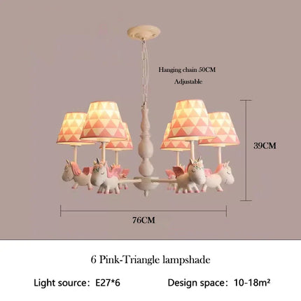 Lustre LED rotatif pour enfant style nordique romantique et chaleureux — LZ4X9P