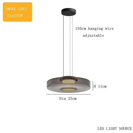 Suspension bohème en verre pour table basse design danois — LZ4X9T