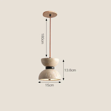 Suspension nordique en pierre de grotte avec éclairage LED design — LZ4X9P2