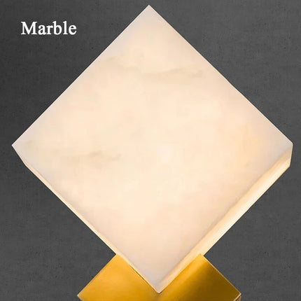 Applique murale LED en marbre style nordique américain bronze doré — LZ7N4Q