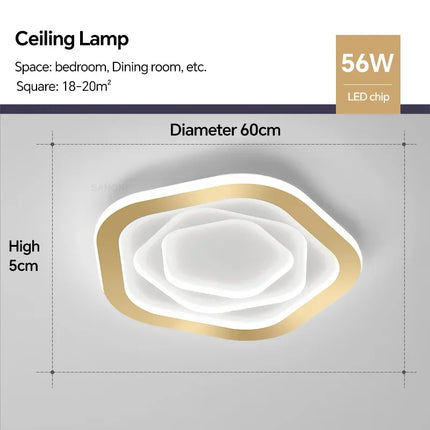 Plafonnier LED contemporain pour décoration intérieure élégante — LZ4X9P2