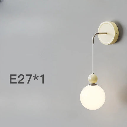 Applique murale en verre givré à décor floral élégant — LZ4X9P2