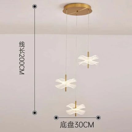 Lustre LED en cristal floral pour éclairage moderne et créatif — LZ4X9J