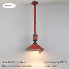 Dia25,5cm marron / Lumière chaude