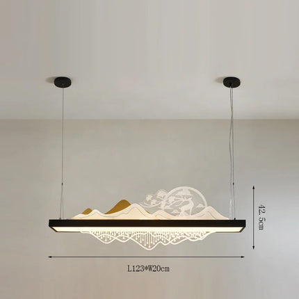 Suspension en bois style chinois pour ambiance zen économique — LZ4X9JQ