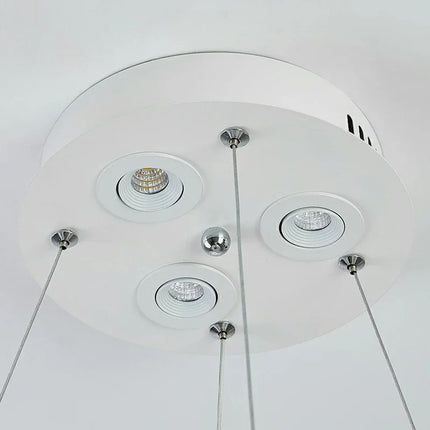 Lustre LED nordique suspendu orné de plumes — LZ4X9T2