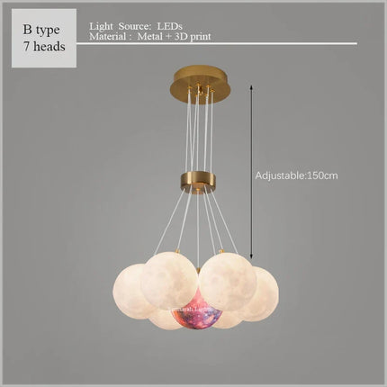 Lustre nuage lumineux décoratif pour chambre d'enfants — LZ4X9J