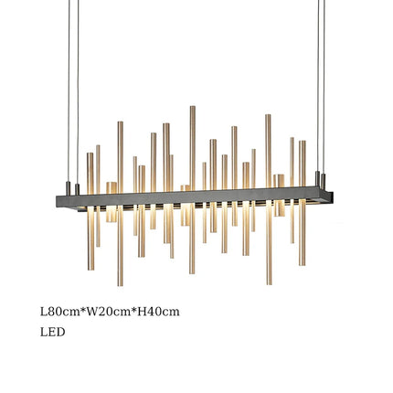 Suspension LED en acier inoxydable pour décoration intérieure — LZ4X9P