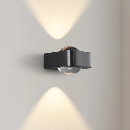 Applique murale carrée en cuivre double tête au design moderne et luxueux — LZ4QX9