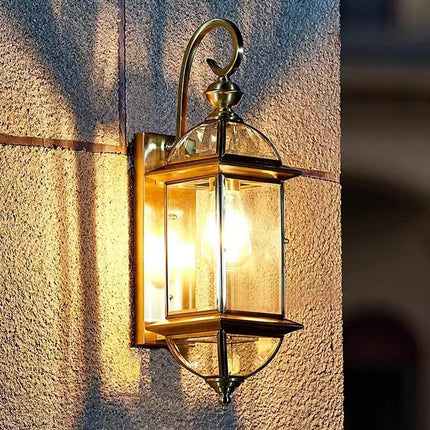Applique murale extérieure en cuivre style rétro pour jardin et balcon — LZ4X9P2