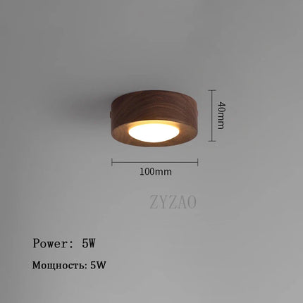 Plafonnier LED en noyer et frêne pour décoration intérieure — LZ4X9T