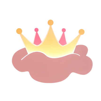 Applique murale en forme de couronne avec télécommande pour chambre enfant — LZ4X9T