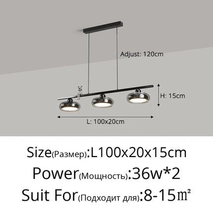 Suspension italienne minimaliste pour éclairage intérieur moderne — LZ4X9P