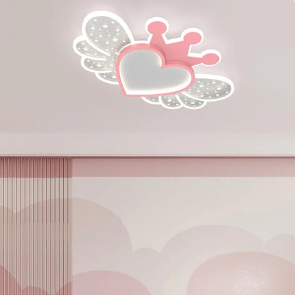 Lustre LED ultra lumineux style nordique avec décoration cœur — LZ4X9P2