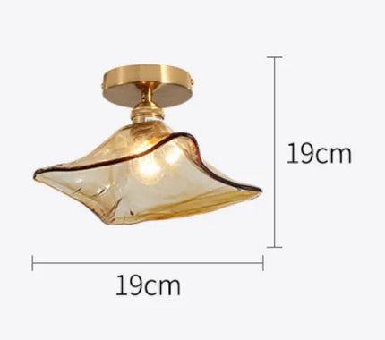 Lustre en verre teinté pour éclairage nordique élégant — LZ4P9XJ