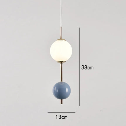 Suspension LED boule en verre pour salon et chambre — LZ4X9T