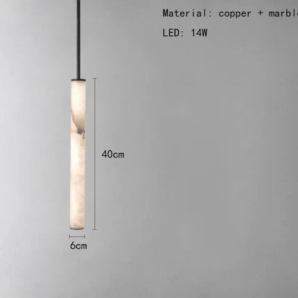 Lustre intérieur en marbre et laiton avec cordon réglable 3000K — LZ4X9P2