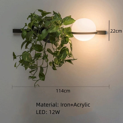 Suspension LED nordique avec pot de fleur intégré — LZ4P9XQ