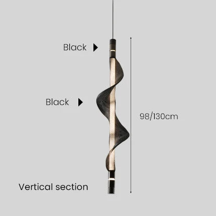 Suspension tube lumineux design nordique pour intérieur décoratif — LZ4XJ9